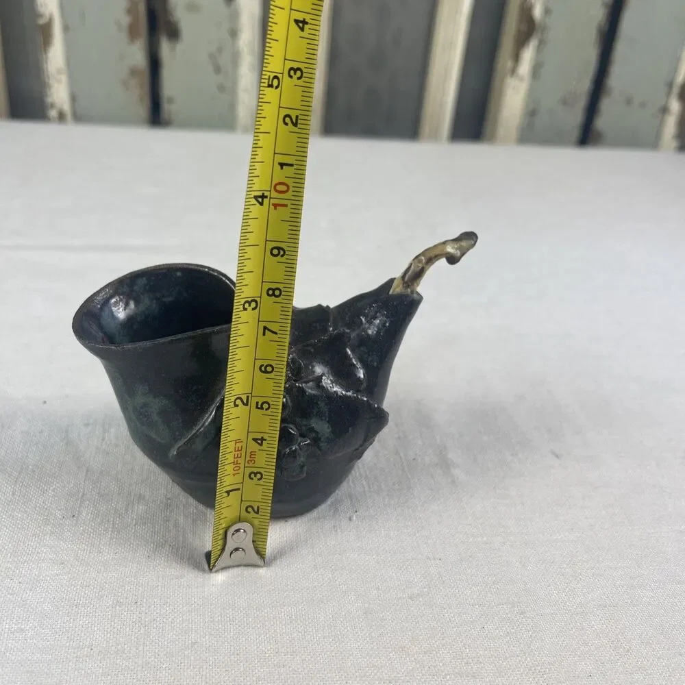 Vintage Art Pottery Oil Lamp